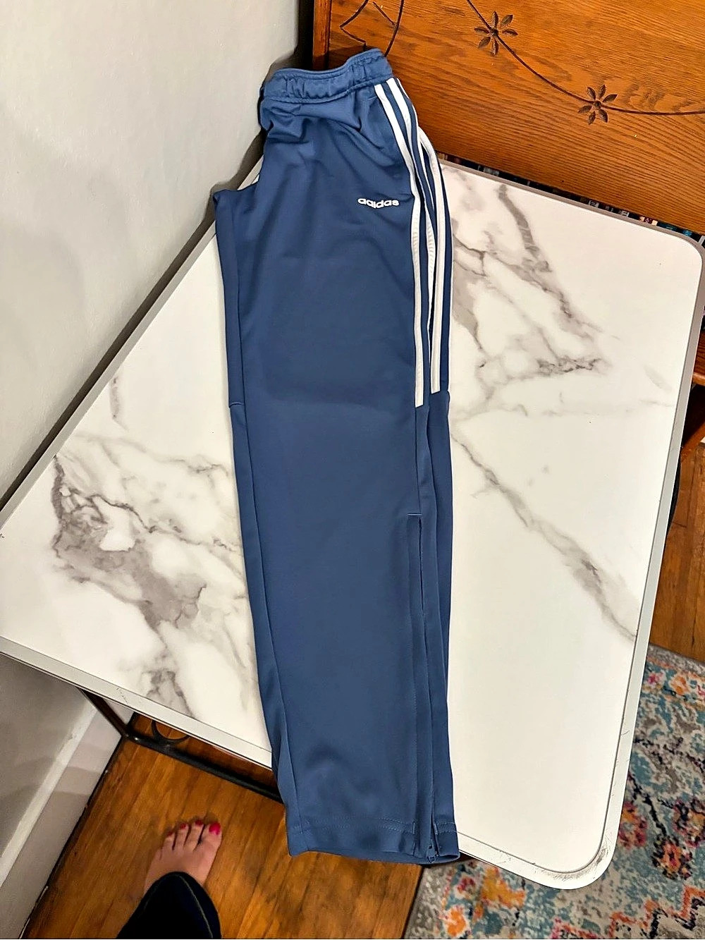adidas Primegreen Track Pants Blue Size Large